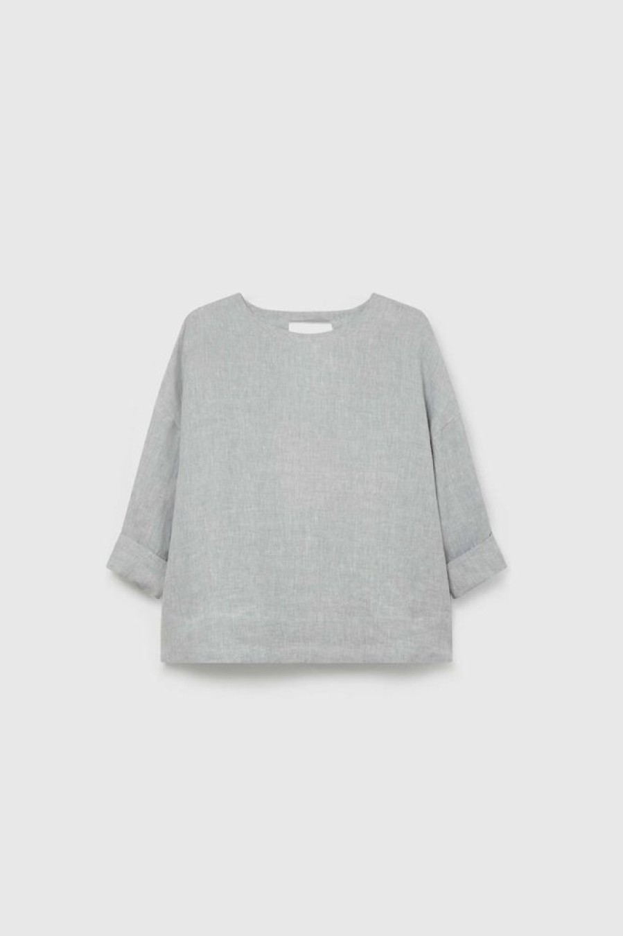 Clothing Toogood Tops | The Sieve Maker Top / Laundered Linen Zinc