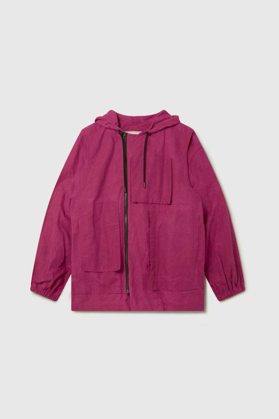 Clothing Toogood Outerwear | The Tinker Jacket / Proofed Cotton Magenta