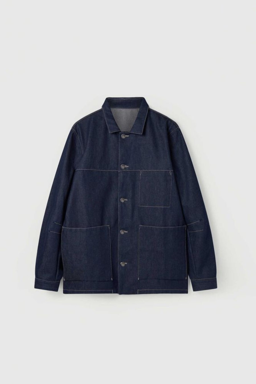 Clothing Toogood Outerwear | The Carpenter Jacket / Organic Denim Indigo