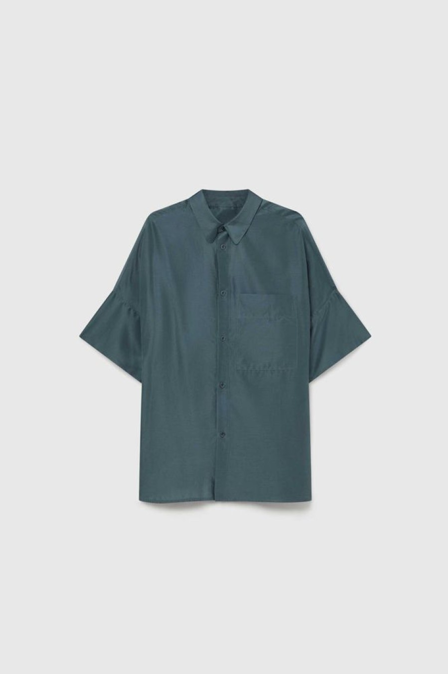 Clothing Toogood Shirts | The Tinker Shirt / Cotton Silk Lead