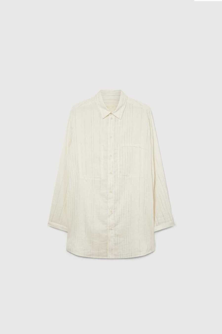 Clothing Toogood Shirts | The Tailor Shirt / Fading Stripe Raw/ Lead