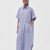 Clothing Toogood Dresses | The Tinker Dress / Lw Textured Cotton Tin