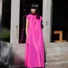 Clothing Toogood Dresses | The Magician Dress / Cotton Silk Cerise