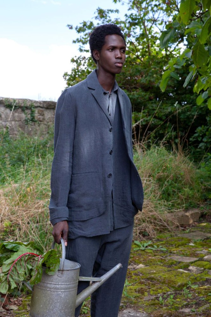 Clothing Toogood Outerwear | The Botanist Jacket / Laundered Linen Pewter