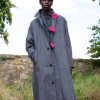 Clothing Toogood Outerwear | The Messenger Coat / Proofed Cotton Charcoal