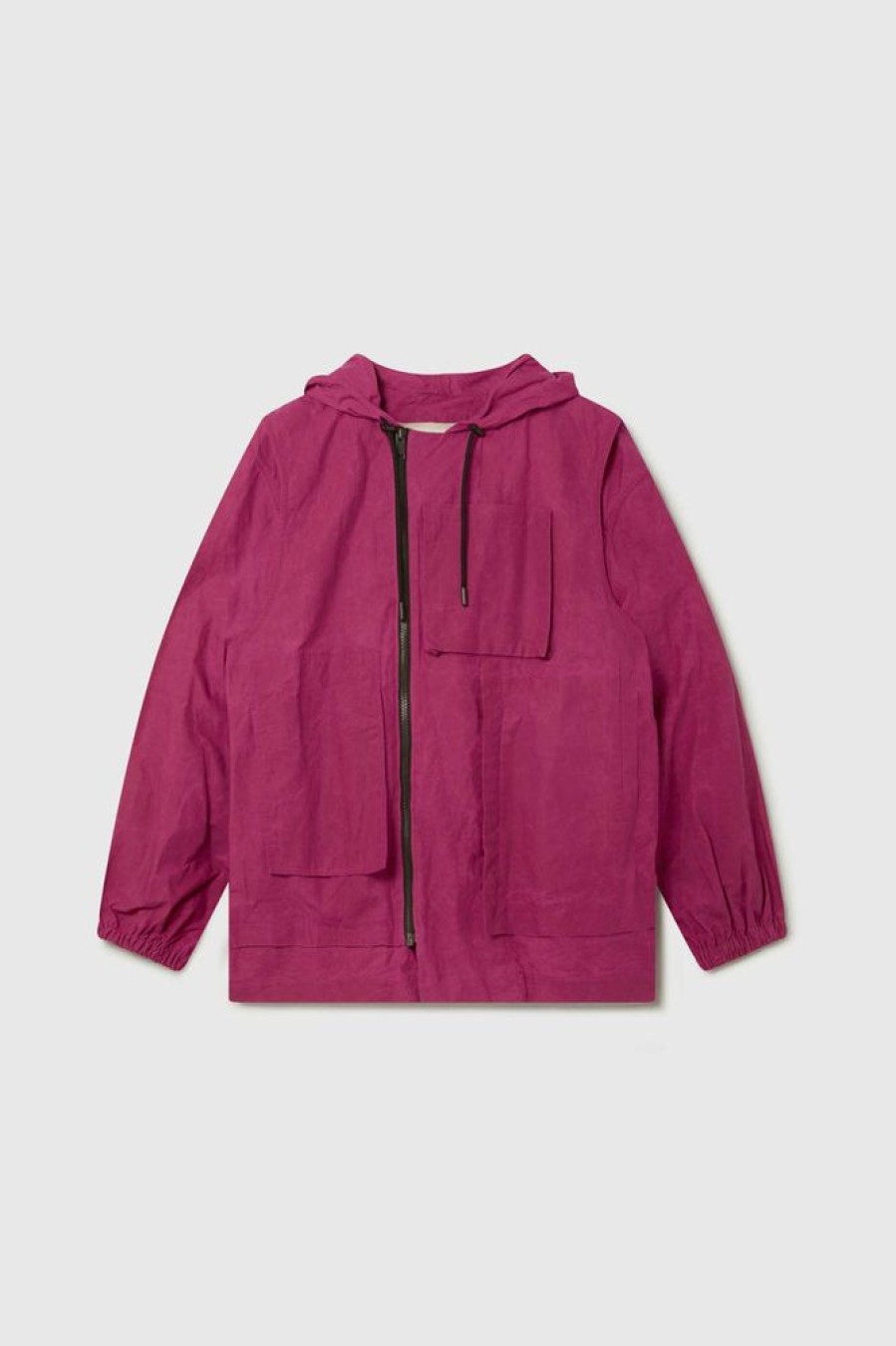 Clothing Toogood Outerwear | The Tinker Jacket / Proofed Cotton Magenta